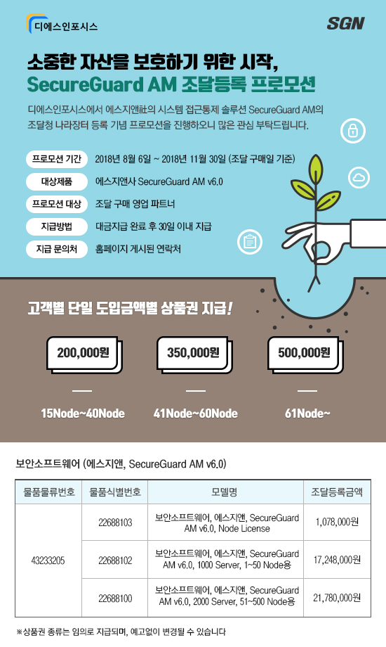 SecureGuard AM 조달등록 프로모션